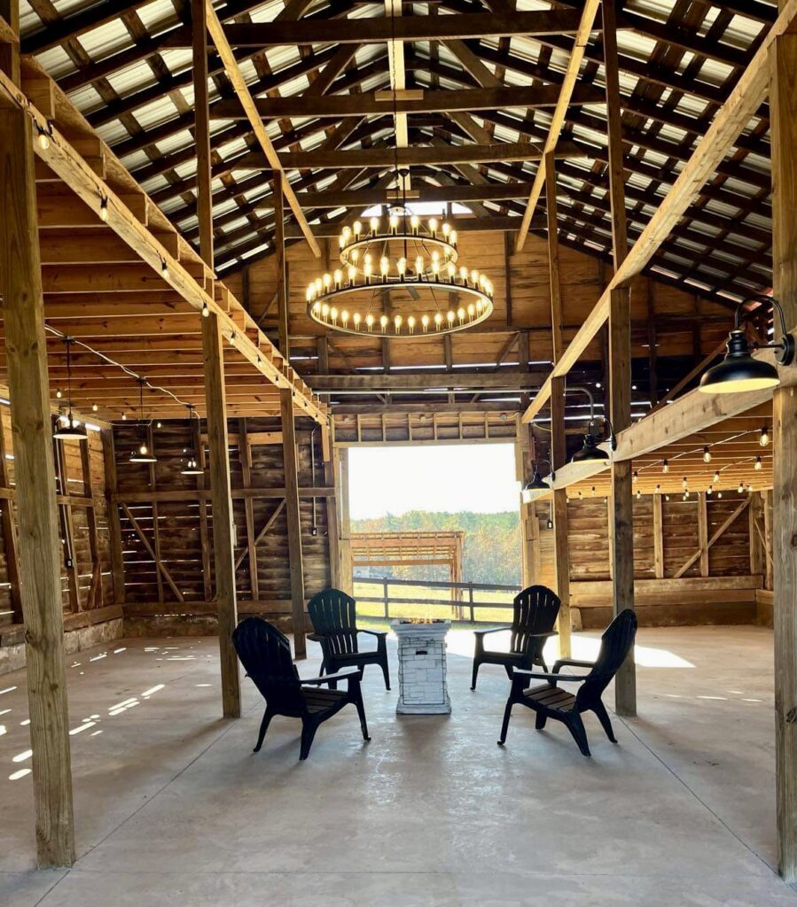 rustic barn for parties NC